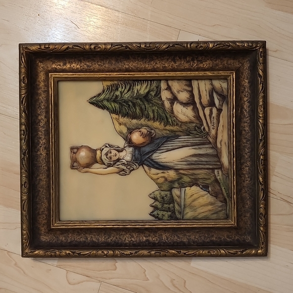 Artini Engraving Twin Hand Painted Etched 4-D - Picture 8 of 14